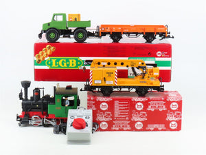 G Scale LGB 72402 Work Train Steam Starter Set