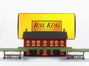 O Scale MTH 30-90094 Dark Red Stone Passenger Station w/Dual Platforms