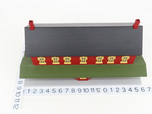 O Scale MTH 30-90094 Dark Red Stone Passenger Station w/Dual Platforms