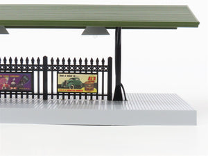 O Scale MTH 30-90094 Dark Red Stone Passenger Station w/Dual Platforms