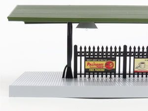 O Scale MTH 30-90094 Dark Red Stone Passenger Station w/Dual Platforms