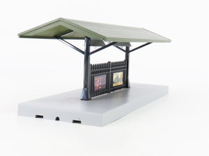 O Scale MTH 30-90094 Dark Red Stone Passenger Station w/Dual Platforms