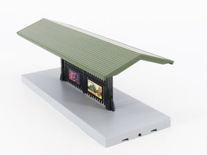 O Scale MTH 30-90094 Dark Red Stone Passenger Station w/Dual Platforms