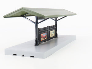 O Scale MTH 30-90094 Dark Red Stone Passenger Station w/Dual Platforms