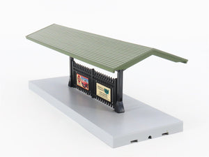 O Scale MTH 30-90094 Dark Red Stone Passenger Station w/Dual Platforms
