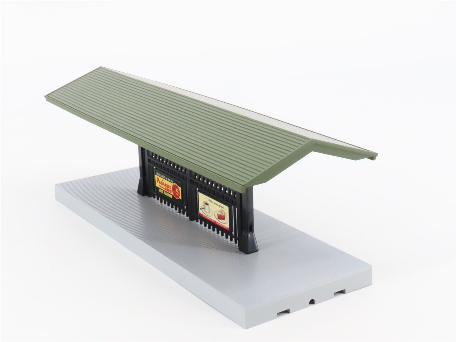 O Scale MTH 30-90094 Dark Red Stone Passenger Station w/Dual Platforms