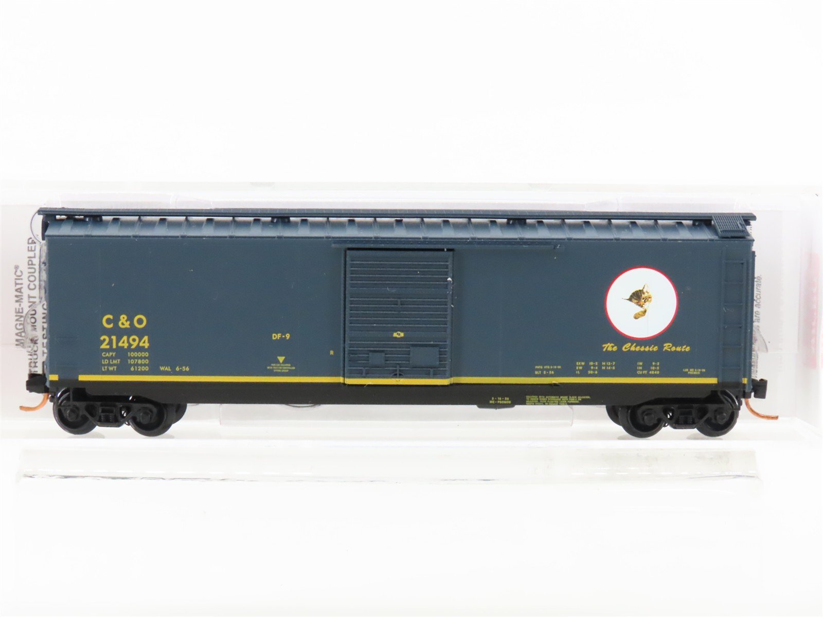 N Scale Micro-Trains MTL 03100076 C&O The Chessie Route 50' Boxcar #21494