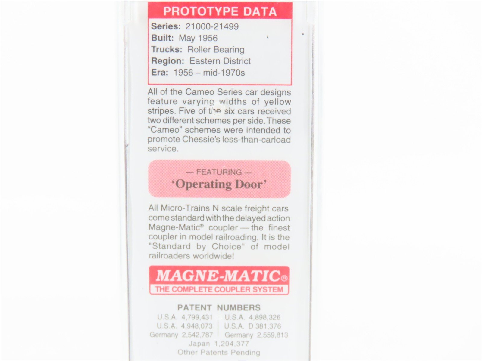 N Scale Micro-Trains MTL 03100076 C&O The Chessie Route 50' Boxcar #21494