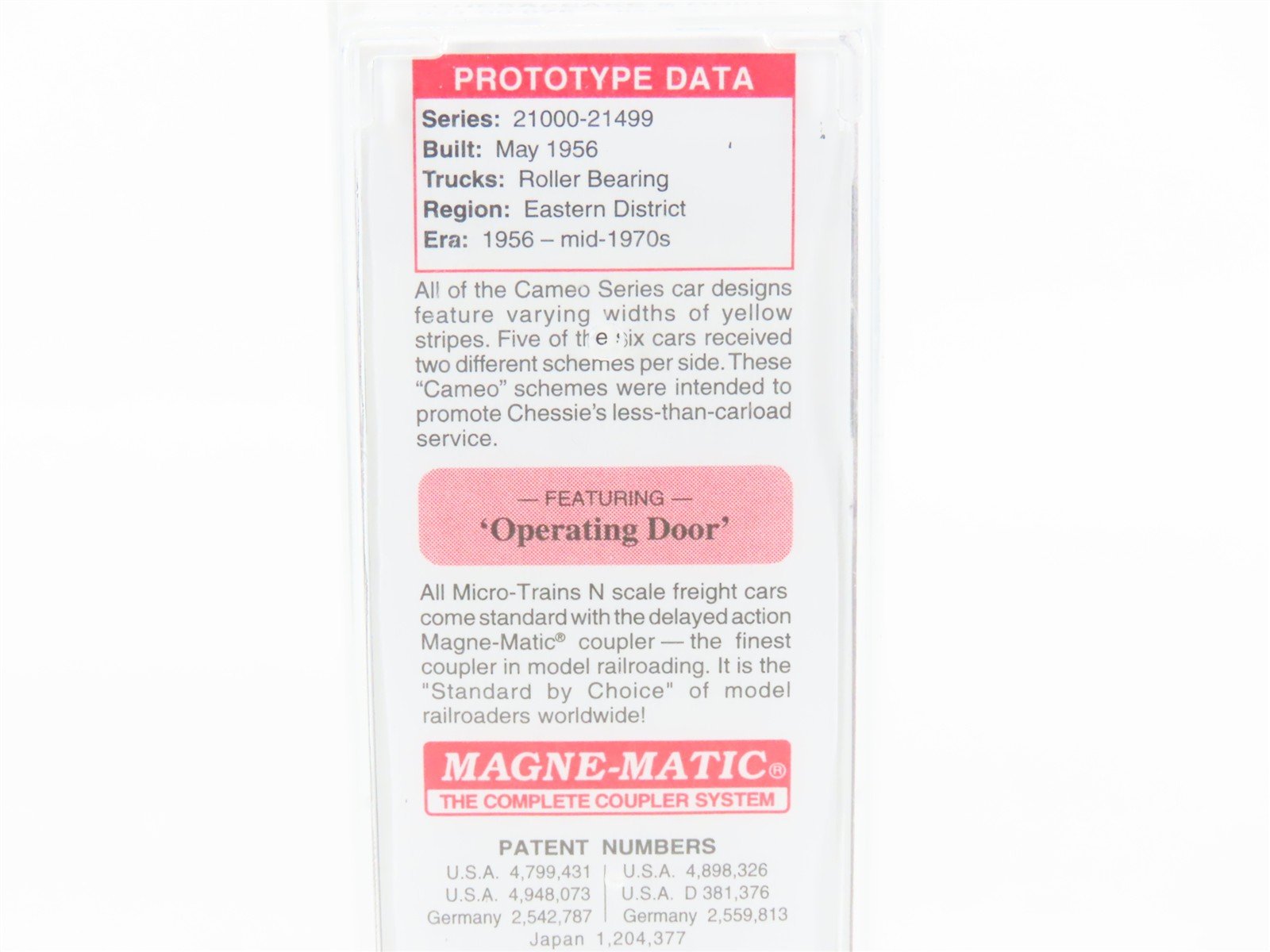 N Scale Micro-Trains MTL 03100076 C&O The Chessie Route 50' Boxcar #21494