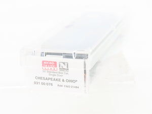 N Scale Micro-Trains MTL 03100076 C&O The Chessie Route 50' Boxcar #21494