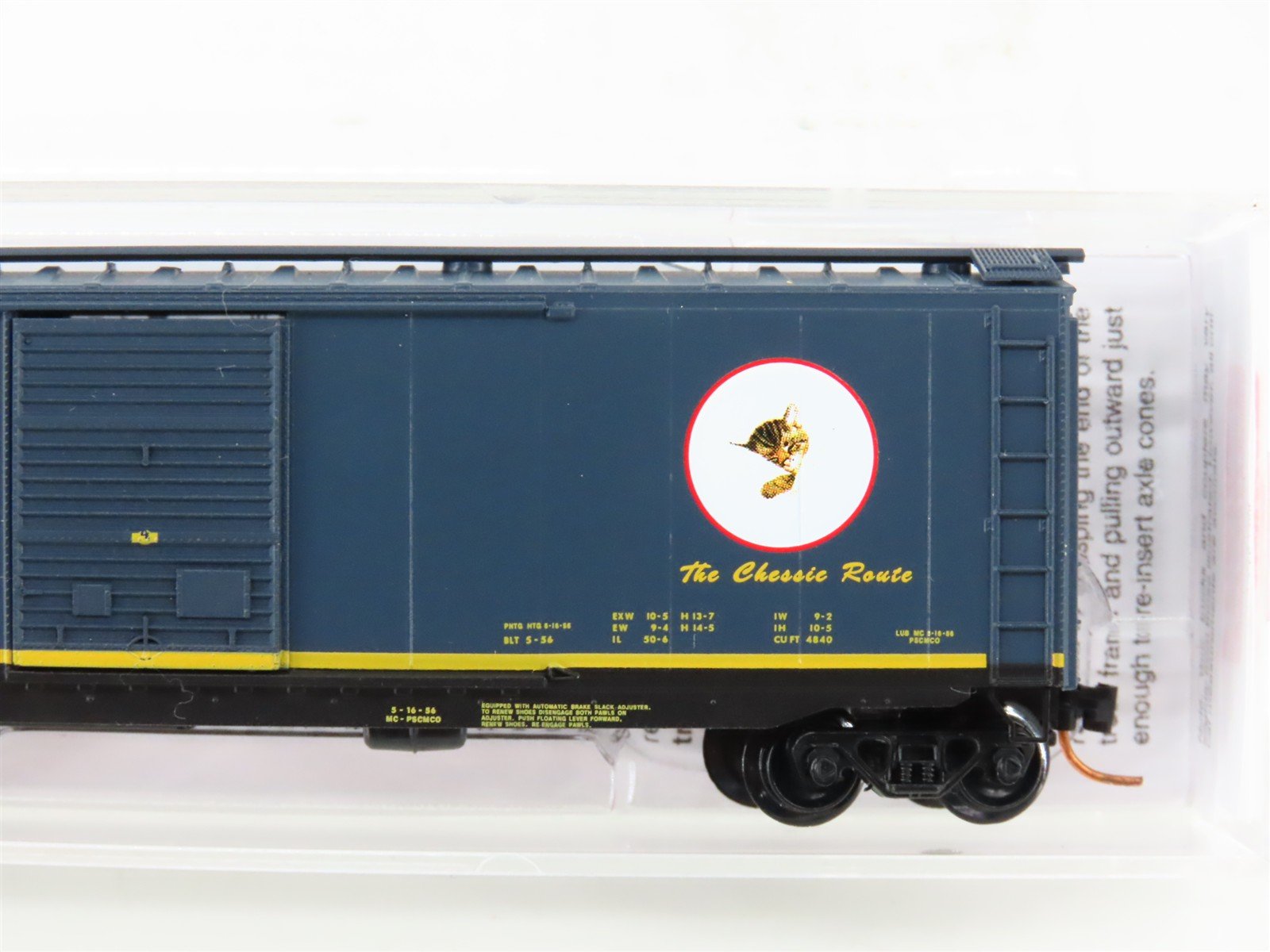 N Scale Micro-Trains MTL 03100076 C&O The Chessie Route 50' Boxcar #21494