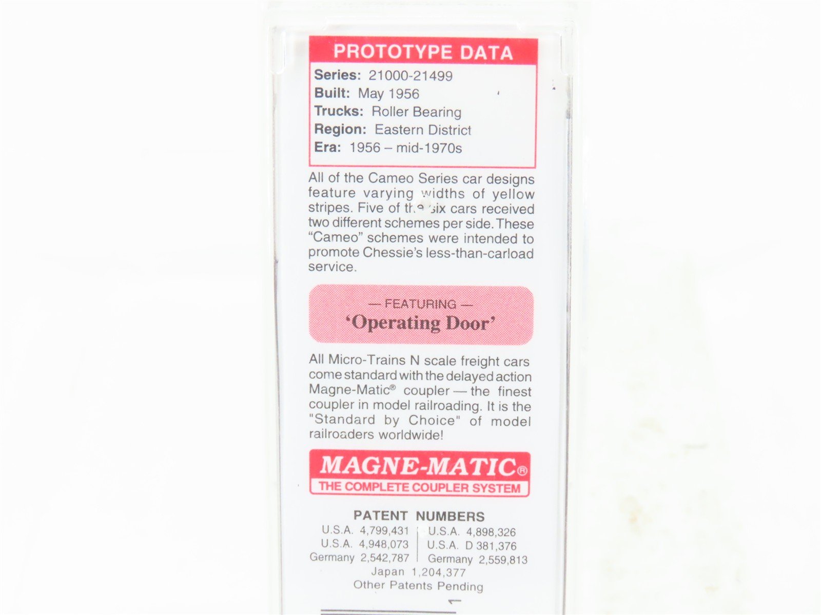 N Scale Micro-Trains MTL 03100076 C&O The Chessie Route 50' Boxcar #21494