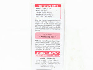 N Scale Micro-Trains MTL 03100076 C&O The Chessie Route 50' Boxcar #21494