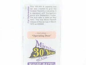 N Scale Micro-Trains MTL 20001 Unlettered Dimensional 40' Standard Boxcar