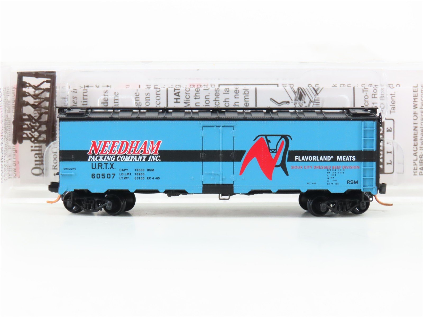 N Micro-Trains MTL 05900140 URTX Needham Packing 40' Steel Ice Reefer #60507
