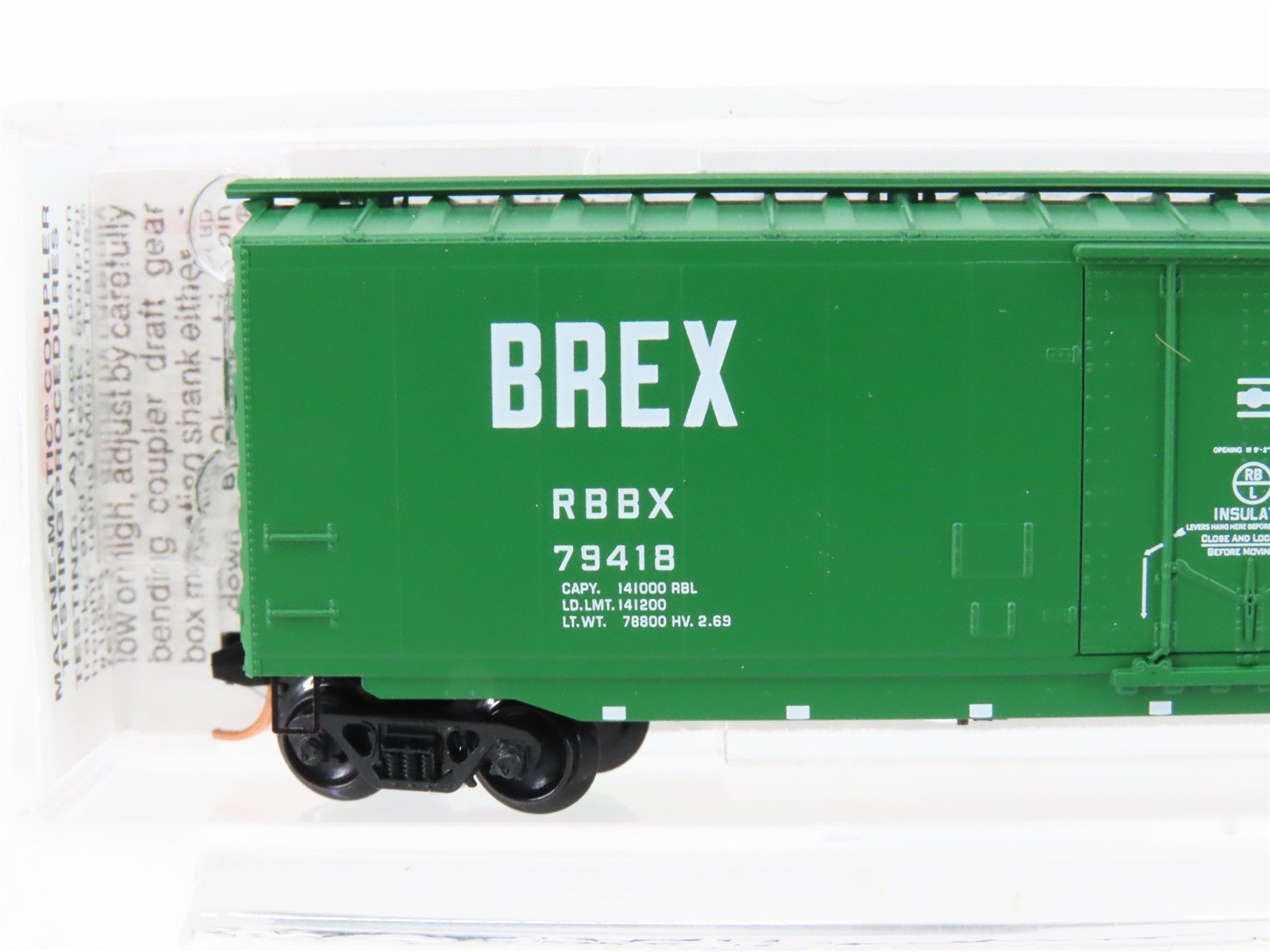 N Micro-Trains MTL 32090 RBBX Burlington Reefer Express 50' Boxcar #79418