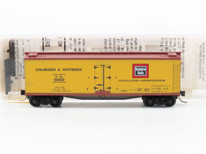 N Micro-Trains MTL 49370 CX Burlington Route /C&S 40' Woodside Reefer #50050