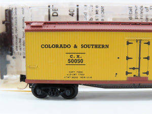 N Micro-Trains MTL 49370 CX Burlington Route /C&S 40' Woodside Reefer #50050