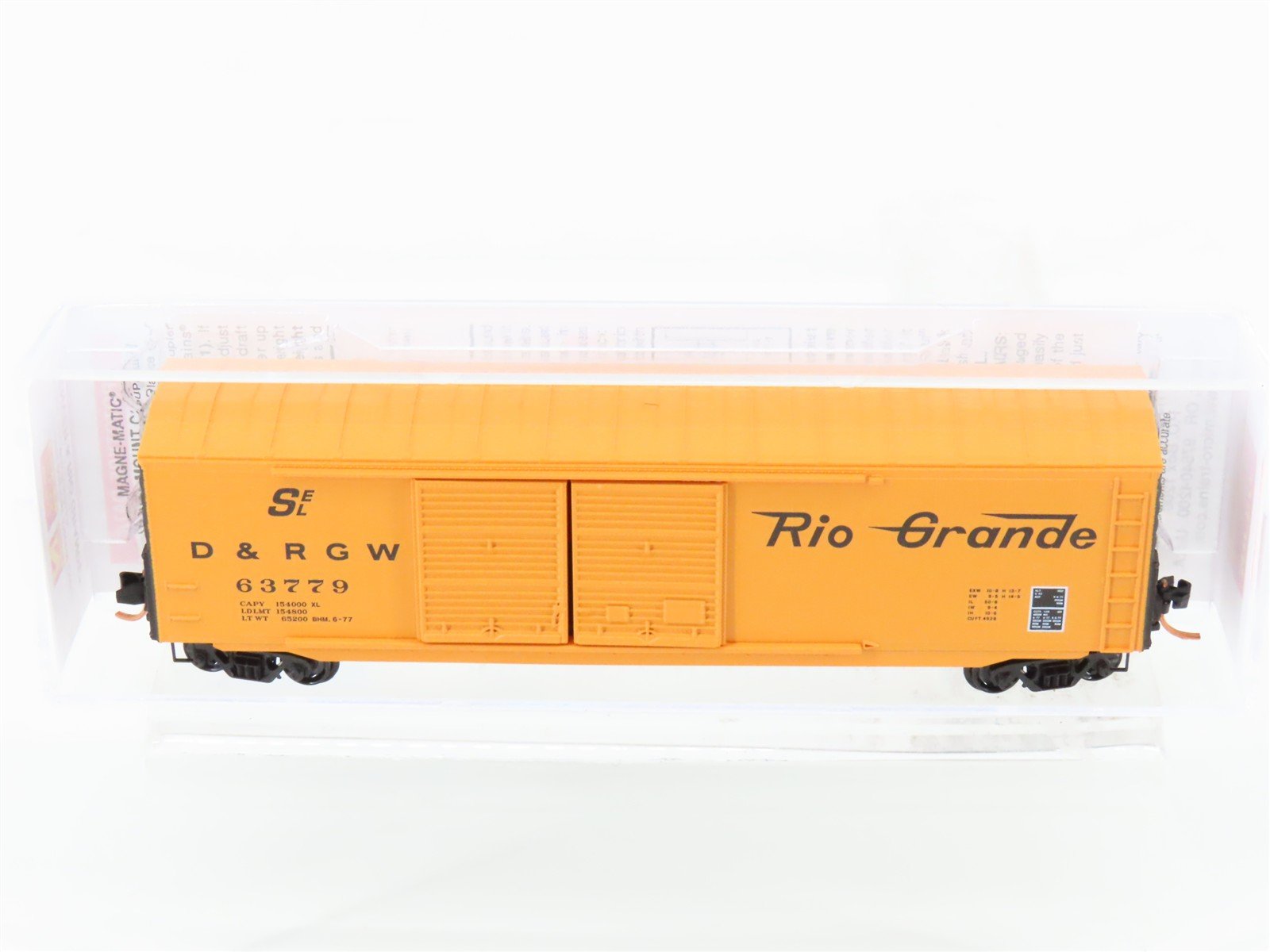 N Scale Micro-Trains MTL 03700070 DRGW Rio Grande 50' Standard Boxcar #63770