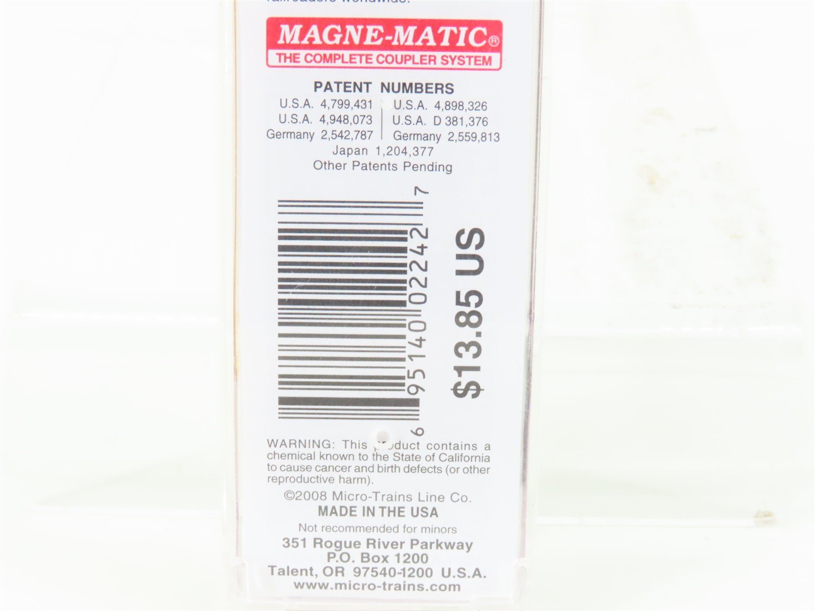 N Micro-Trains MTL 03800161 BN Burlington Northern 50' Standard Boxcar #745452