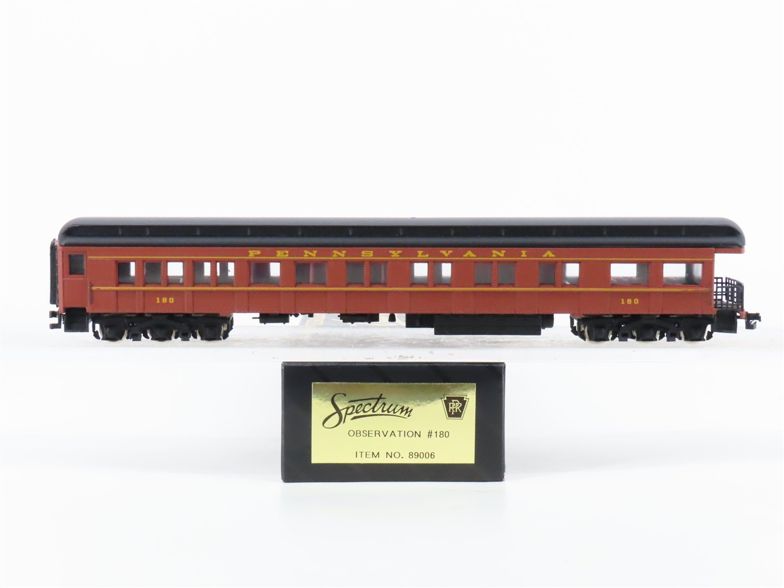 HO Scale Bachmann 89006 PRR Pennsylvania Observation Passenger #180 w/ Lights