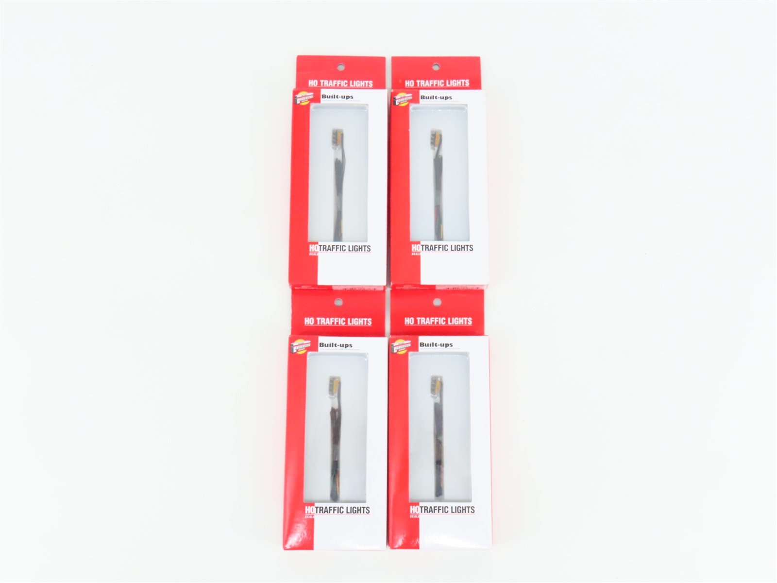 LOT of 4 HO Walthers Cornerstone 933-2302 Single Head Hanging Traffic Lights