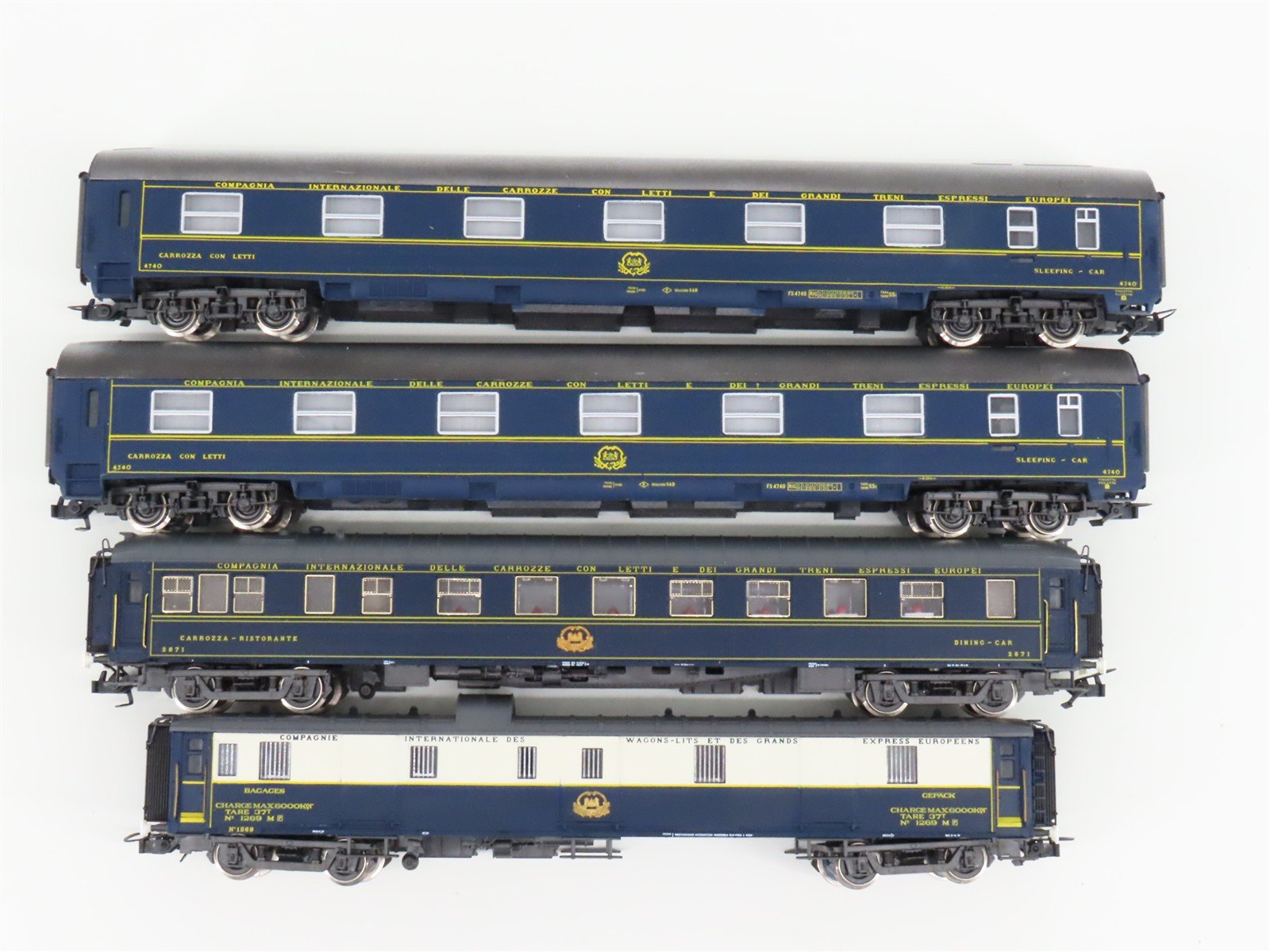 HO Scale Rivarossi 149 Simplon Orient Express Steam Passenger Set