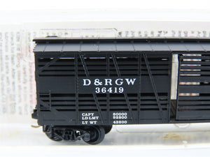 N Scale Micro-Trains MTL 35090 DRGW Rio Grande 40' Despatch Stock Car #36419