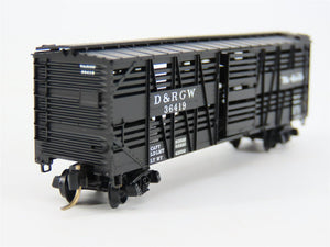 N Scale Micro-Trains MTL 35090 DRGW Rio Grande 40' Despatch Stock Car #36419