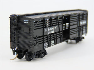 N Scale Micro-Trains MTL 35090 DRGW Rio Grande 40' Despatch Stock Car #36419