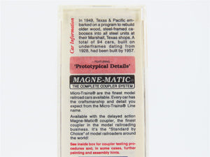 N Scale Micro-Trains MTL 100010 T&P Texas & Pacific 36' Steel Caboose #2525