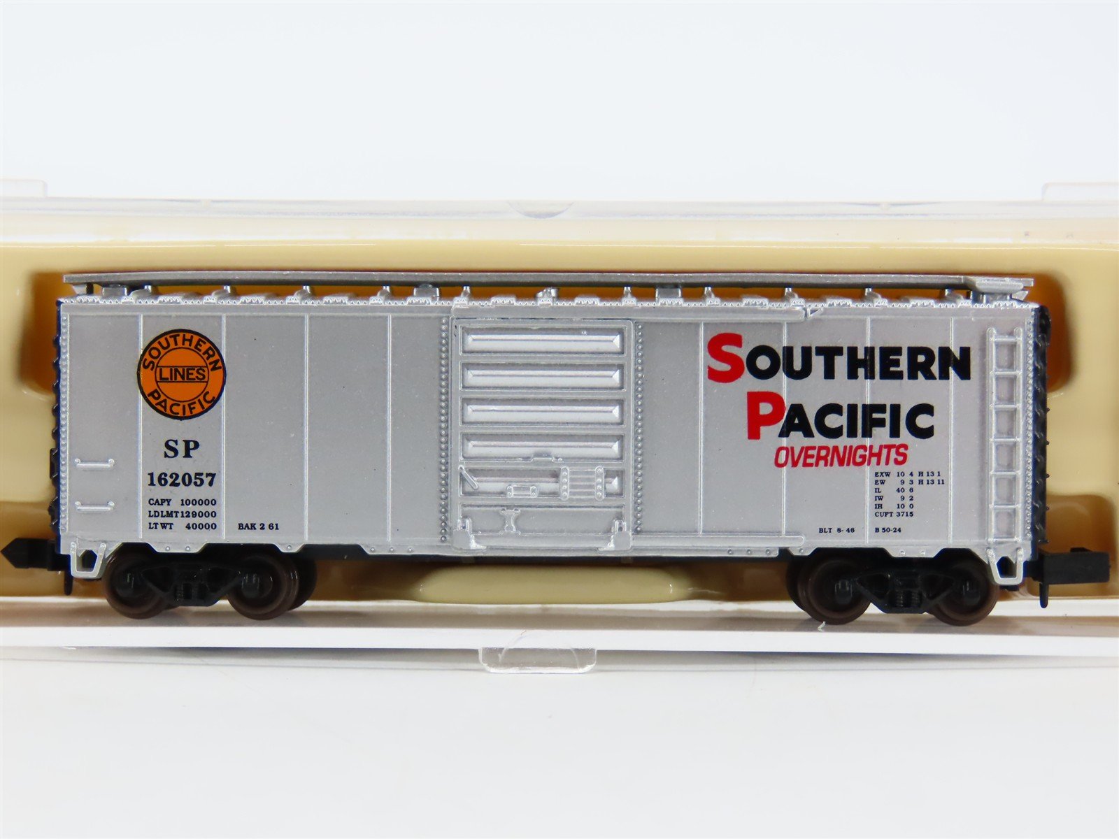 N Scale Atlas 34421 SP Southern Pacific 40' "Overnights" Boxcar #162057
