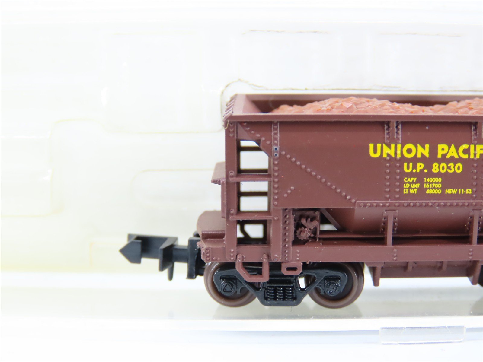 N Scale Atlas 32131 UP Union Pacific 70-Ton Ore Hopper Car #8030 w/Ore Load