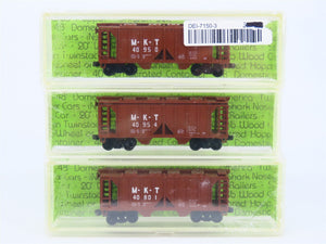 N Deluxe 7150 MKT Missouri Kansas Texas 2-Bay Covered Hopper Car 3-Pack SEALED