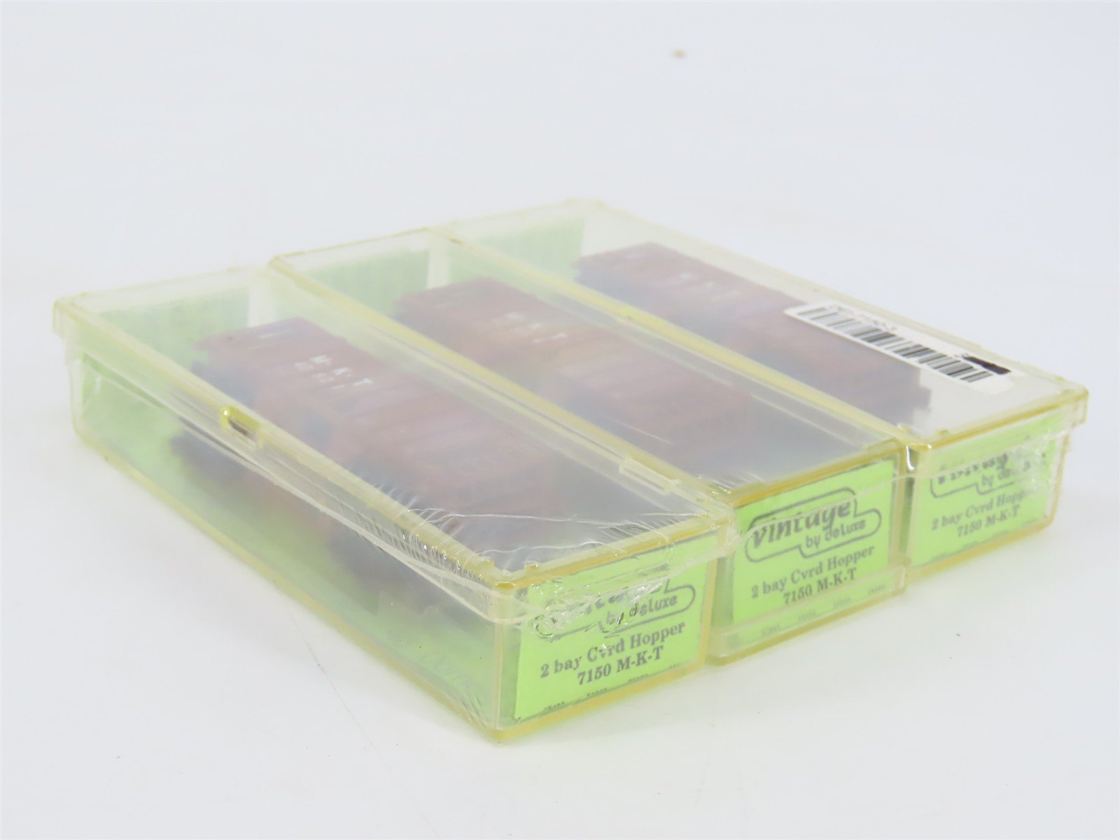 N Deluxe 7150 MKT Missouri Kansas Texas 2-Bay Covered Hopper Car 3-Pack SEALED