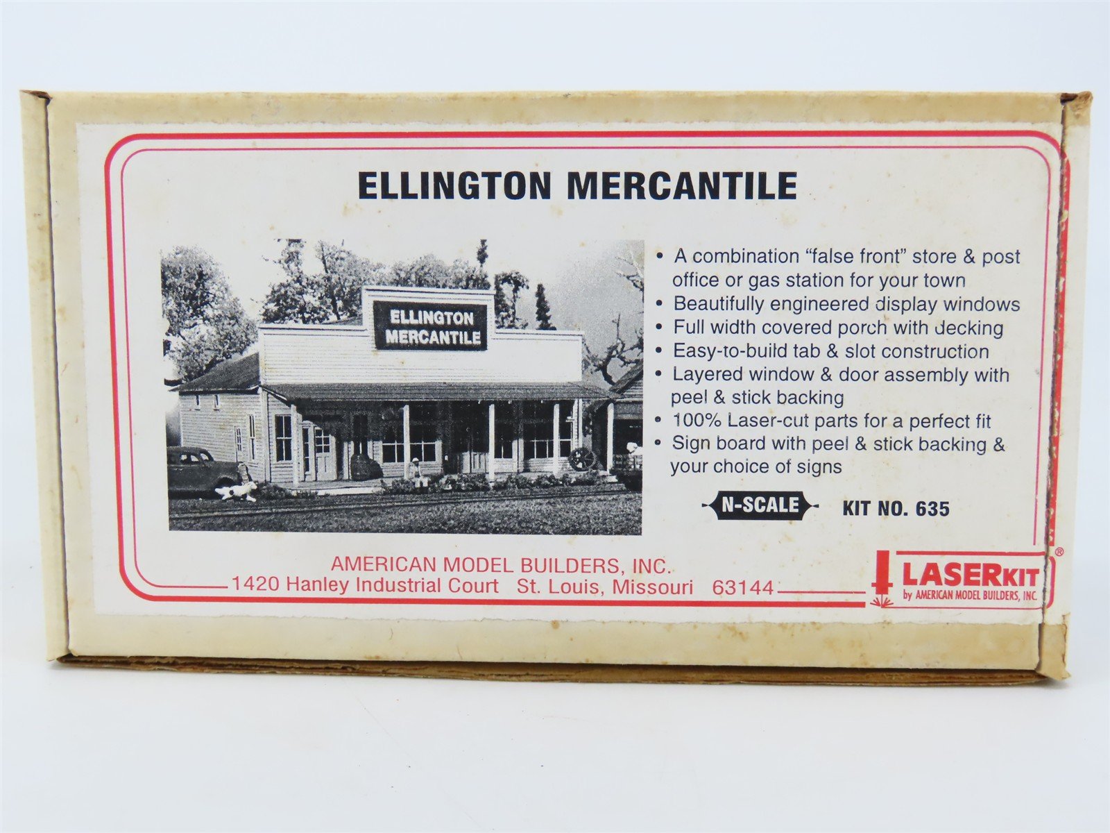 N 1/160 Scale American Model Builders 635 Ellington Mercantile Building Kit