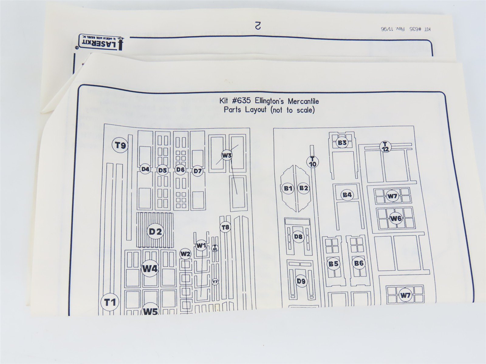 N 1/160 Scale American Model Builders 635 Ellington Mercantile Building Kit