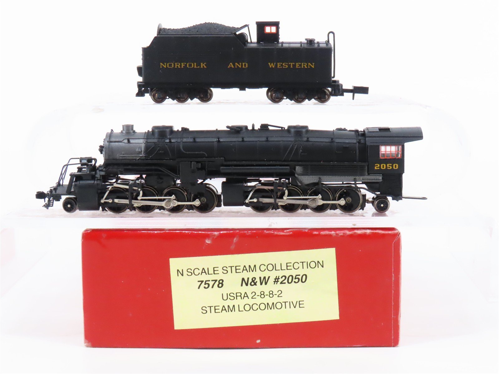N Scale Proto 2000 7578 N&W Norfolk & Western 2-8-8-2 Steam Locomotive #2050