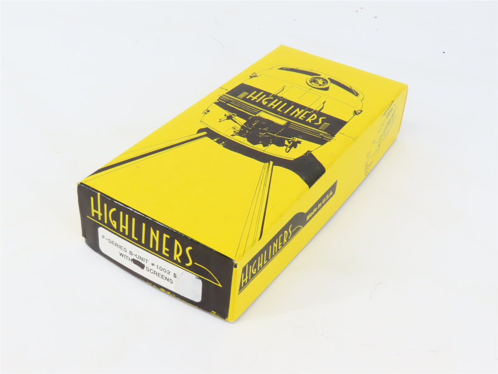 HO Scale Highliners Kit #1002 Undecorated F-Series B-Unit Diesel - SHELL ONLY