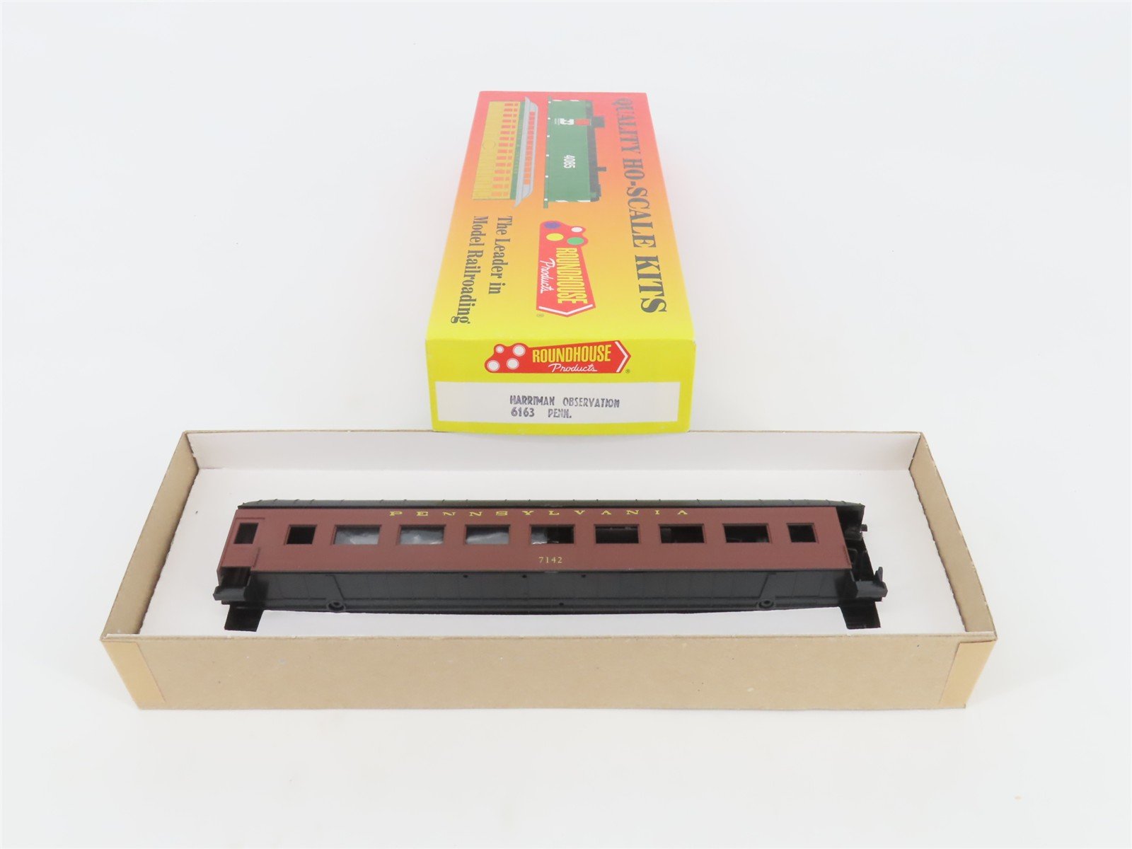 HO Roundhouse Kit 6163 PRR Pennsylvania Harriman Observation Passenger #7142