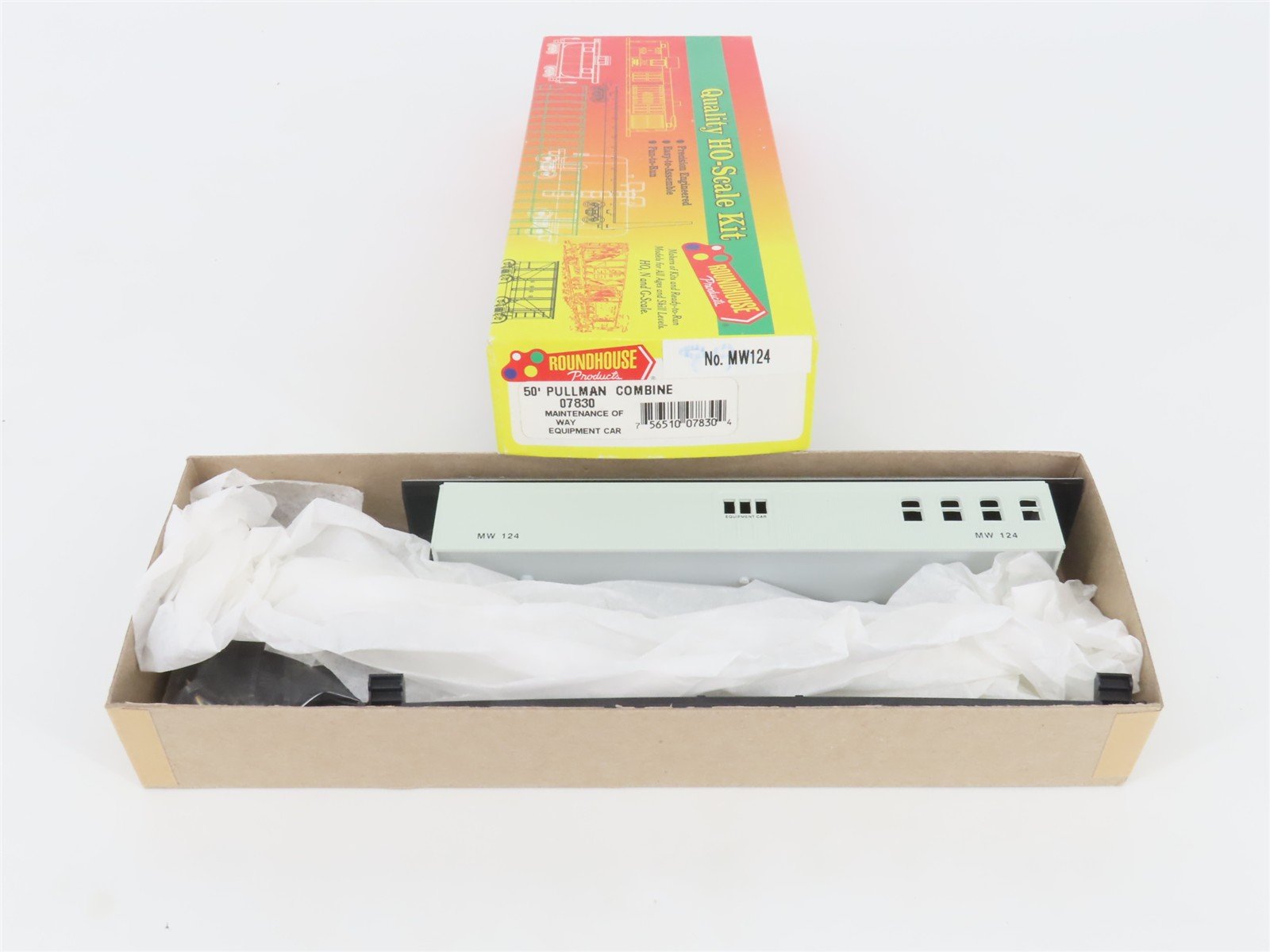 HO Roundhouse Kit 07830 MW Maintenance of Way Equipment Combine Passenger #124