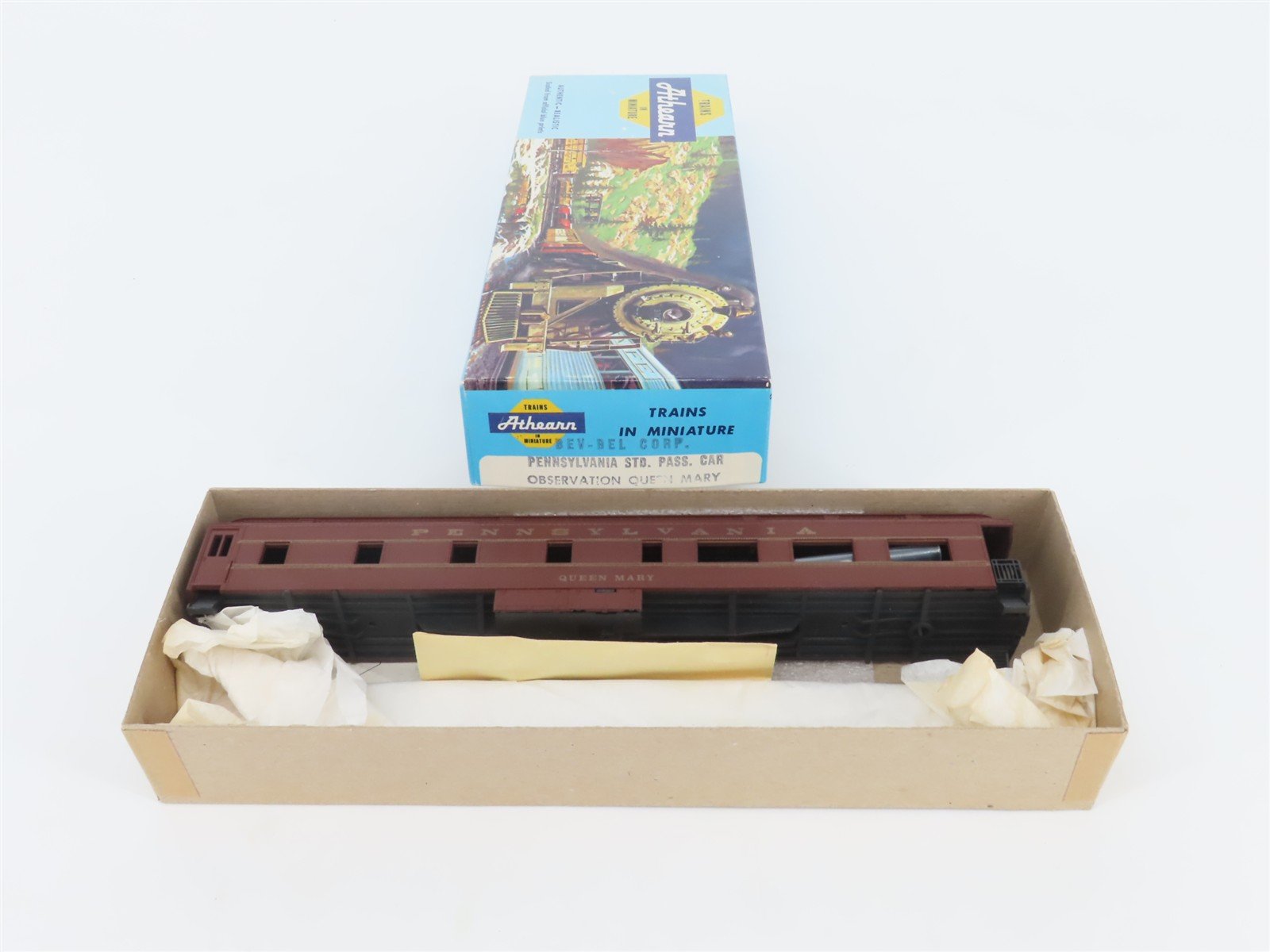 HO Scale Bev-Bel Athearn Kit PRR Pennsylvania Observation Passenger 