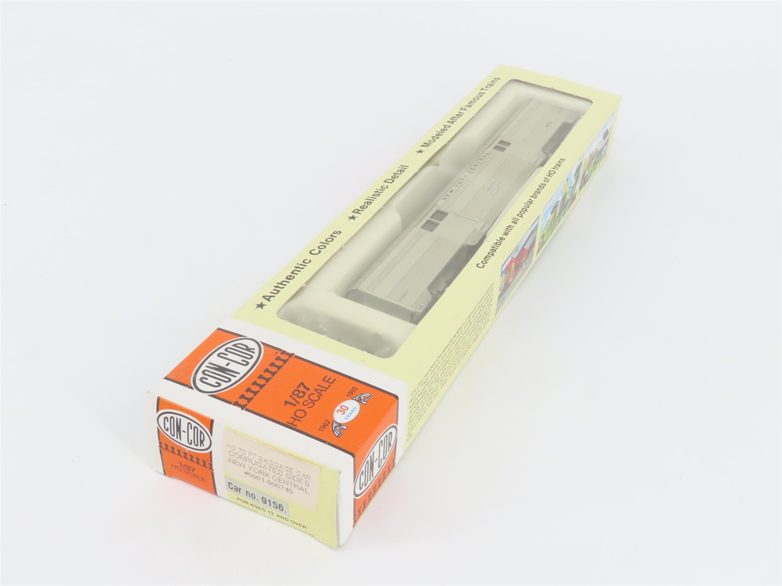 HO Scale Con-Cor 0001-000745 NYC New York Central 70' Baggage Passenger #9156