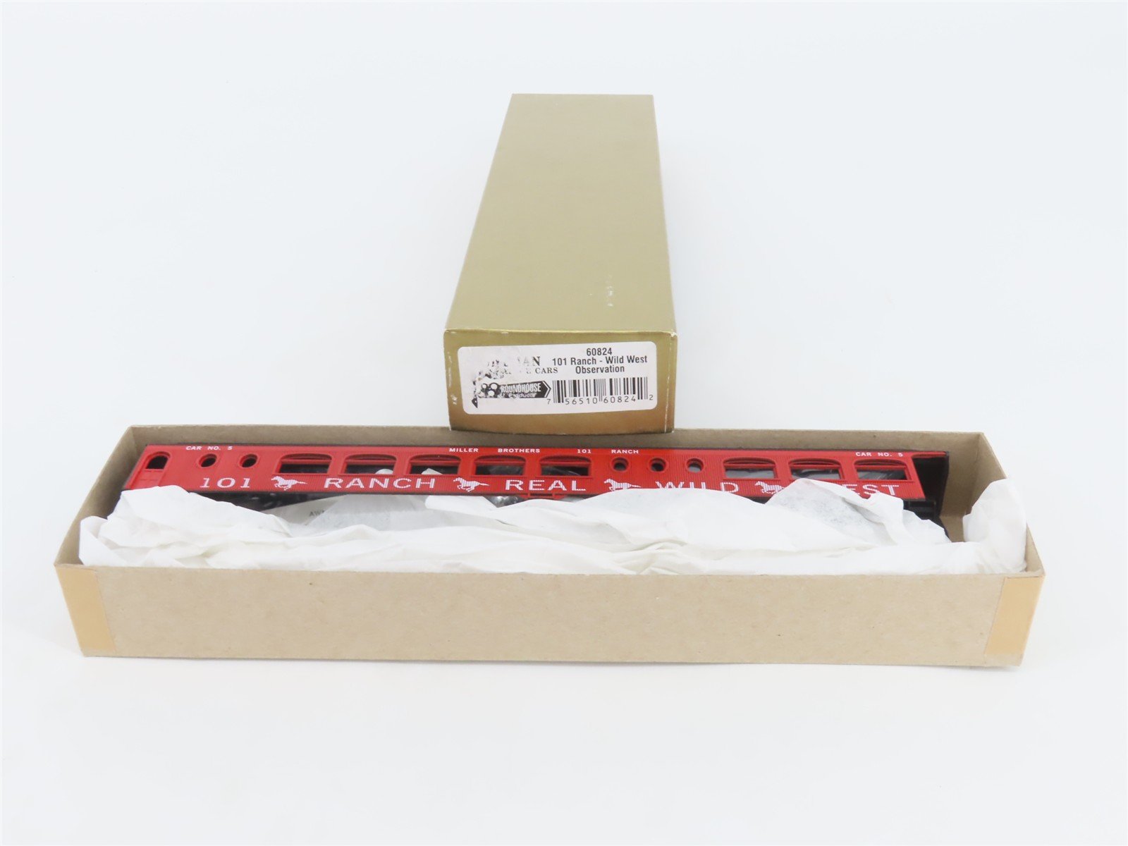 HO Roundhouse Kit 60824 Miller Bros 101 Ranch Wild West Observation Passenger #5