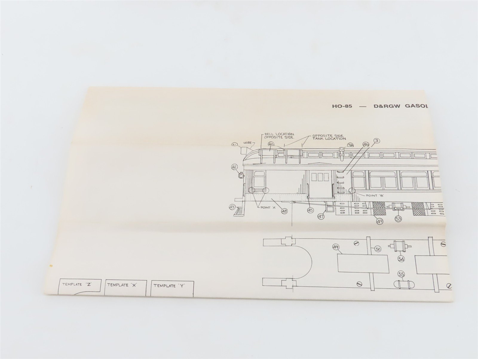 HO La Belle Craftsman Kit #HO-86 Undecorated Combine Gas Rail Car - Unpowered