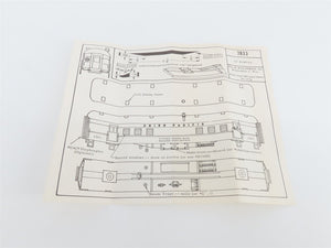 HO Scale Walthers Kit 7833 Undecorated 60' RPO Passenger Car