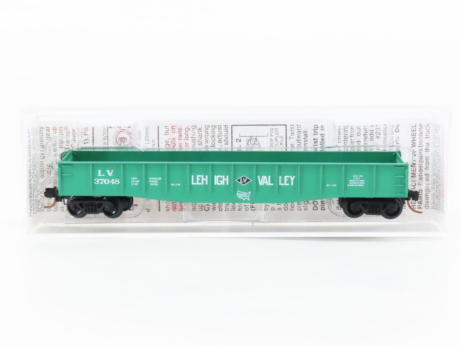 N Scale Micro-Trains MTL 46380 LV Lehigh Valley 50' Gondola Car #37048