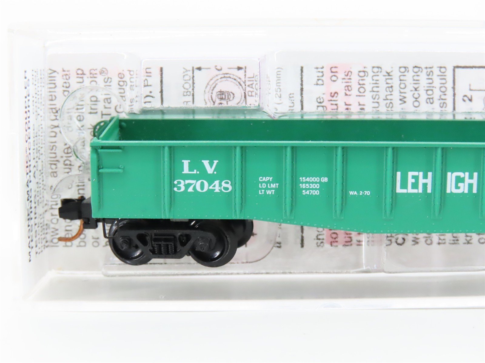 N Scale Micro-Trains MTL 46380 LV Lehigh Valley 50' Gondola Car #37048
