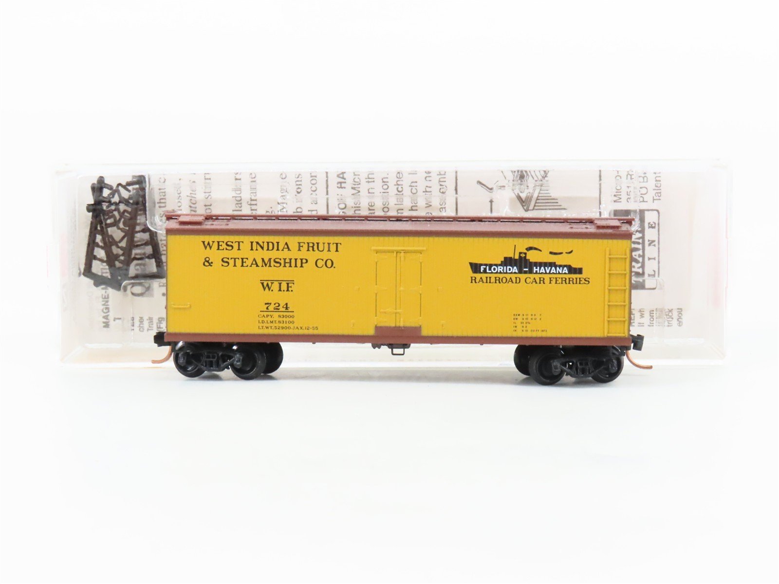 N Scale Micro-Trains MTL 49510 WIF West India Fruit 40' Woodside Reefer #724