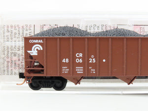 N Scale Micro-Trains MTL 108030 CR Conrail 100-Ton 3-Bay Hopper #480625 w/ Load